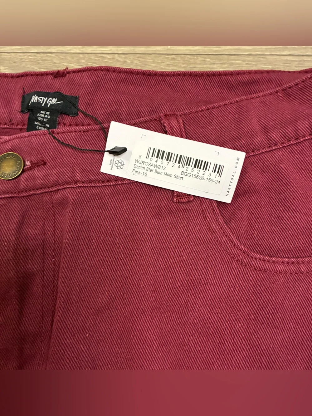 NWT Nasty Gal Star Patch Shorts
